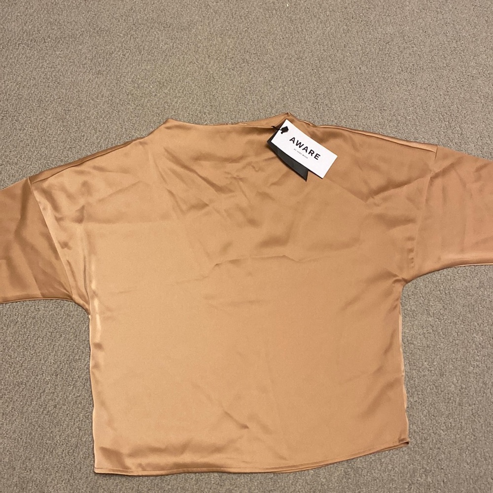 Brand new with tags Aware by Vero moda gold top size xs